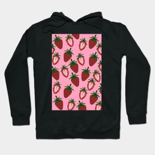 Pink Very berry Strawberry Hoodie